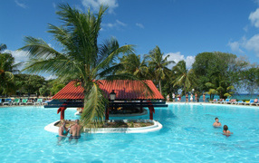 Summer holiday in the resort of Guardalavaca, Cuba