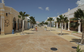 Walking down the street in the resort of Cayo Santa Maria, Cuba