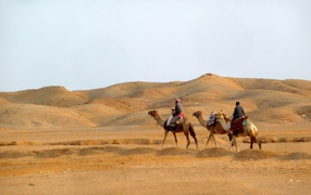 Camel ride in the resort of El Quseir, Egypt