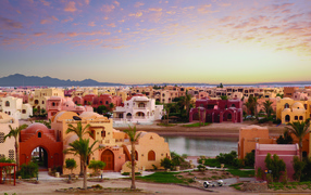 In the resort town of El Gouna, Egypt