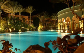 Luxurious hotel in the resort of Hurghada, Egypt