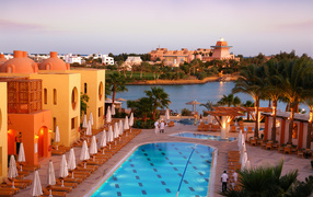 Luxury hotel in the resort of El Gouna, Egypt