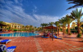 Luxury hotel in the resort of Marsa Alam, Egypt