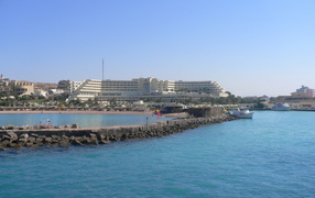 Pier in the resort of Hurghada, Egypt