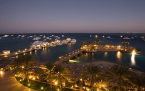 Port in the resort of Hurghada, Egypt