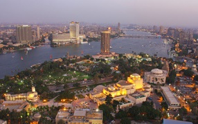 Вид с высоты на Каир
