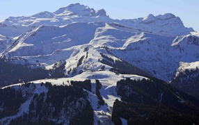 Альпы на горнолыжном курорте Самоен, Франция