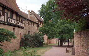 Старинная улица в Эльзасе, Франция