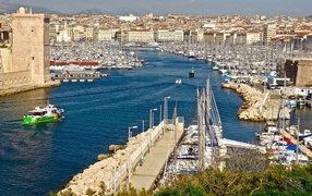 Bay in Marseille, France