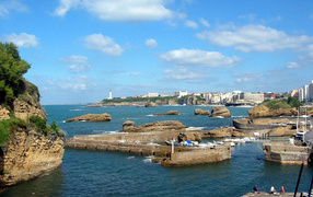 Залив на курорте Биарриц, Франция