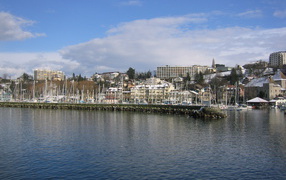 Залив на курорте Эвиан, Франция