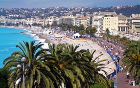 Beach in Nice, France