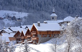 Церковь на горнолыжном курорте Мерибель, Франция