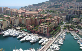 City streets in Monaco