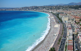 Cote d'Azur in Nice, France