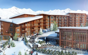 Edenark hotel in the ski resort of Les Arcs, France
