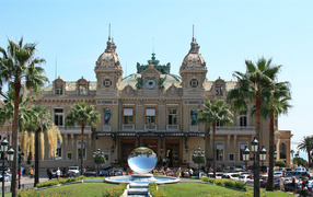 Glass globe over the casino in Monaco