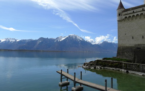 Причал на курорте Эвиан, Франция