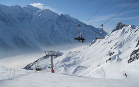 Подъемник на курорте Шамони, Франция