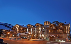 Luxurious hotel in the ski resort of Courchevel, France