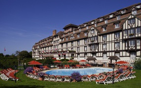 Luxury hotel in the resort of Deauville, France
