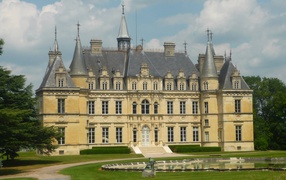 Magnificent castle in the province of Champagne, France