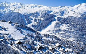 Meribel ski resort, France