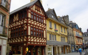 Старинные дома в Бретань, Франция