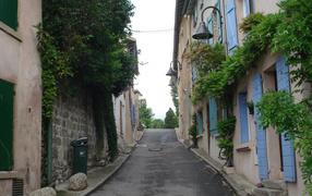Старинная улочка в городе Лион, Франция