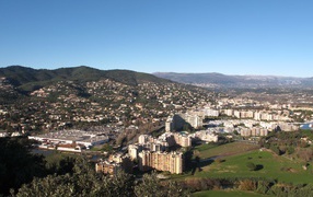 Panorama of the resort Mandelieu la Napoule, France
