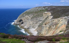 Побережье моря в Бретань, Франция