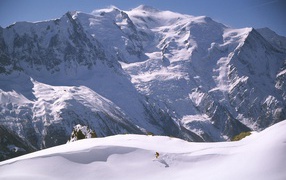 Катание на лыжах на курорте Шамони, Франция