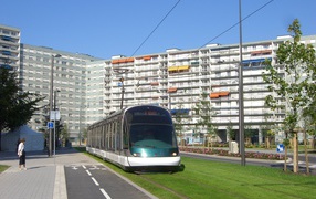 Улица в городе Страсбург, Франция