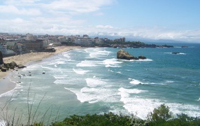 Summer holiday in the resort of Biarritz, France