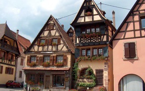 Городские дома в Эльзасе, Франция