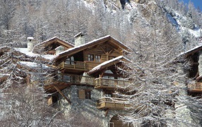 Tree House in the ski resort of Val d'Isere, France