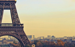 Вид на город в Париже, Франция