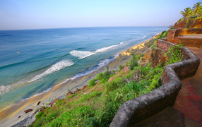 Прибрежная зона в Варкале