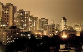 Ночной город Мумбай