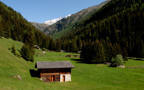 Альпы на горнолыжном курорте Валь ди Соль, Италия