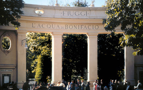 Arch in the resort of Fiuggi, Italy
