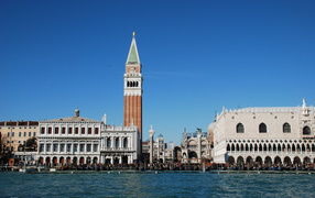 Bell tower in Venice, Italy