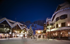 Рождество на горнолыжном курорте Мадонна ди Кампильо, Италия