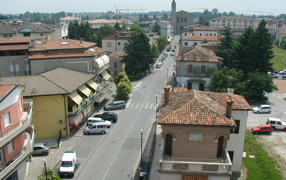 Городские улицы на курорте Абано Терме, Италия