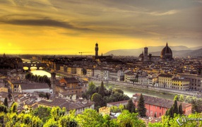 Dawn in Florence, Italy