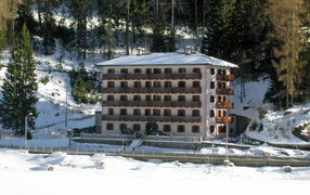 Hotel in the resort of Alleghe, Italy