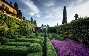 Magnificent garden in Florence, Italy