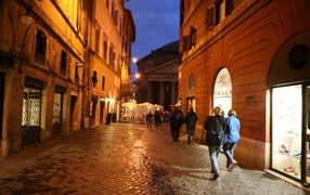 Ночная прогулка в Риме, Италия