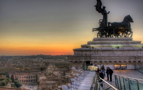 Observation deck in Rome
