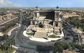 Панорама города в Риме, Италия